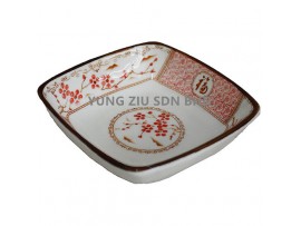 4.5^CERAMICS PLATE(FUGUI FUMEI)(1P)CNY(10068)